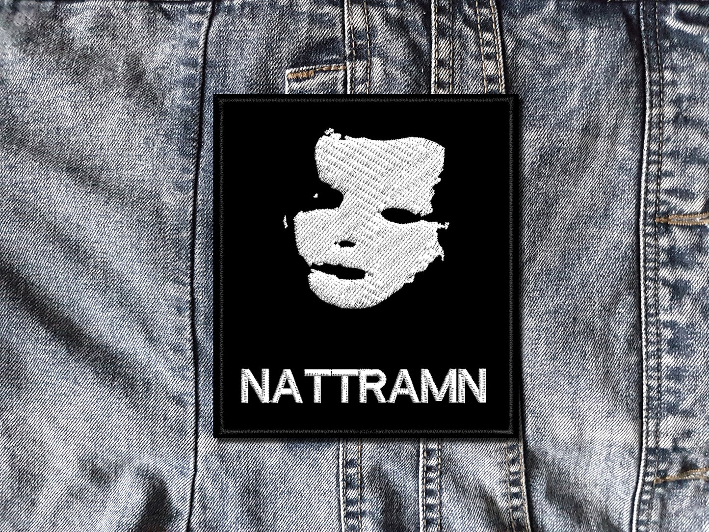 Nattramn Silencer Black Metal Embroidered Patch