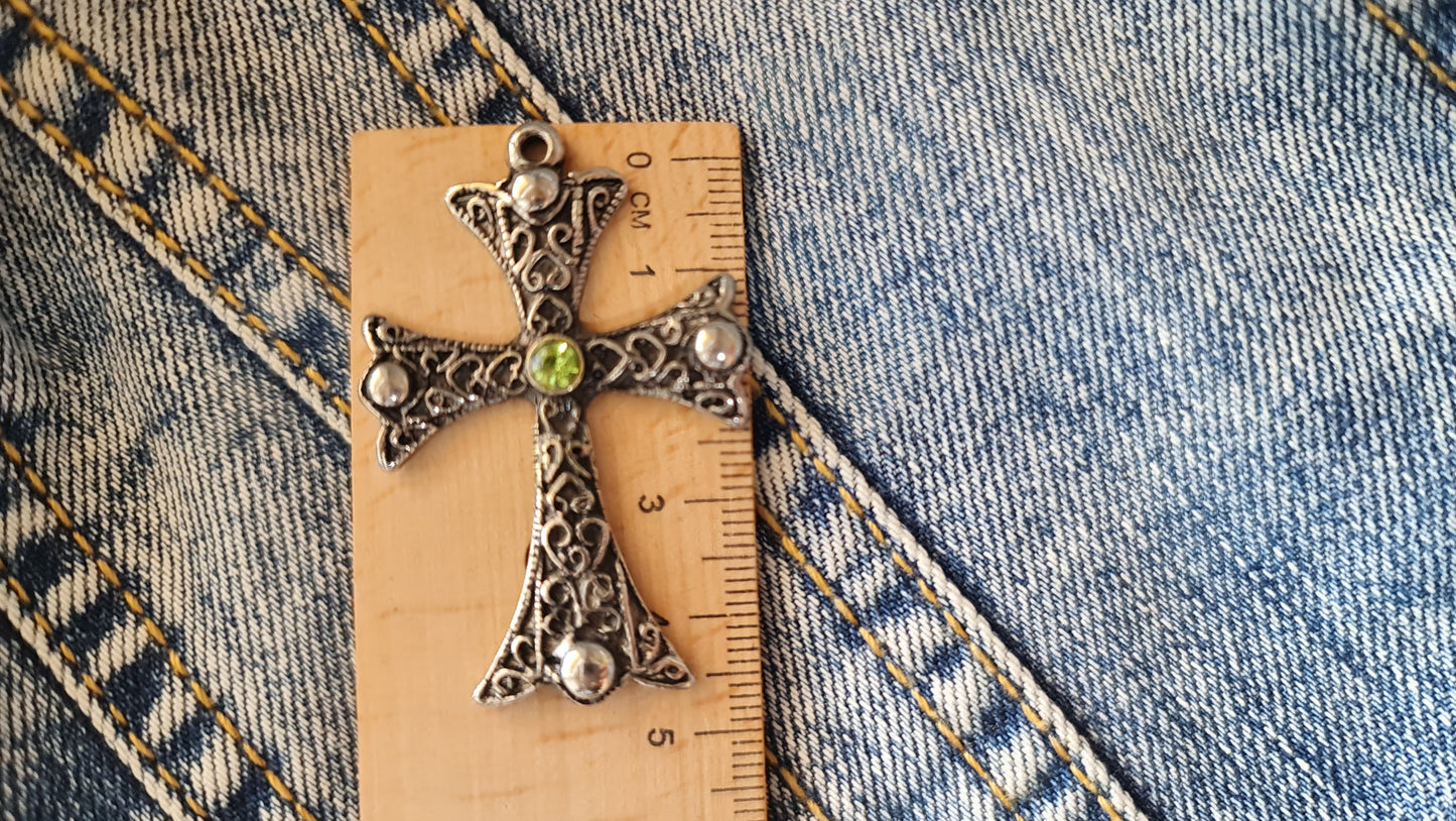 Gothic Cross Metal Pendant