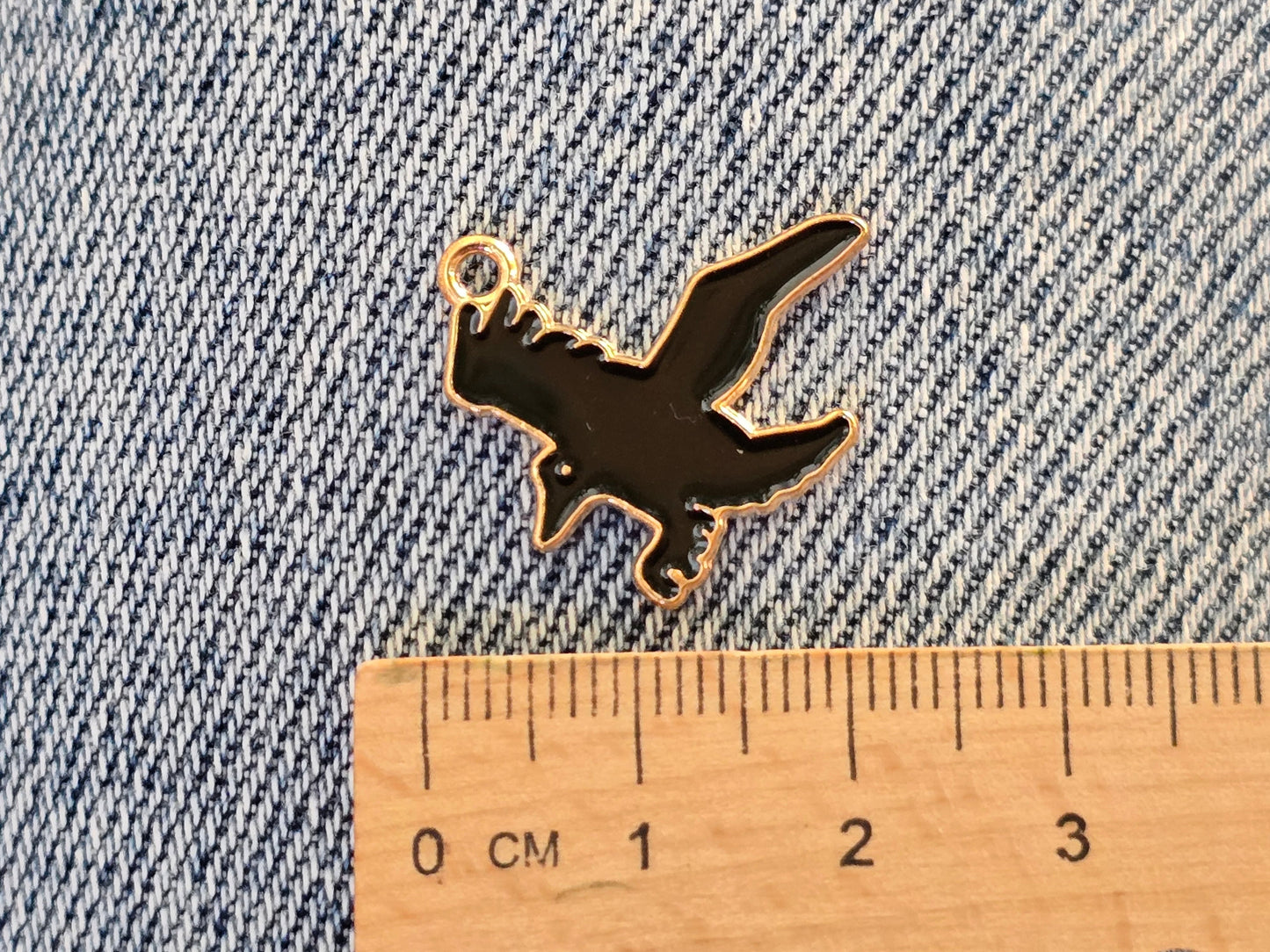 Raven metal pendant