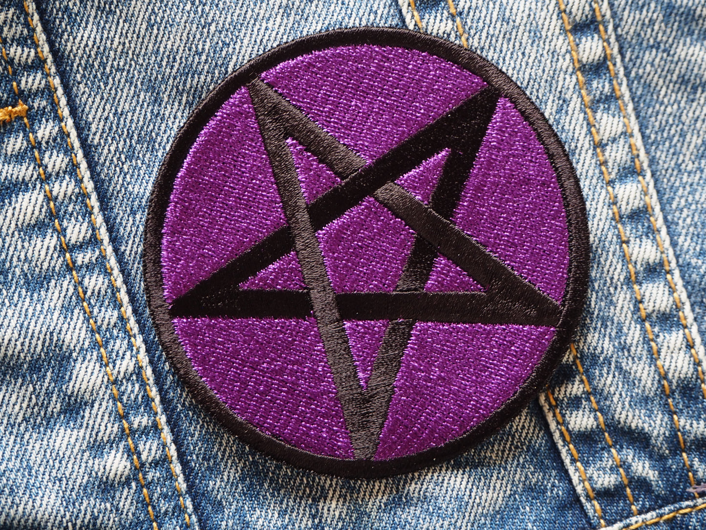 Wicca Pentagram Witch Patch