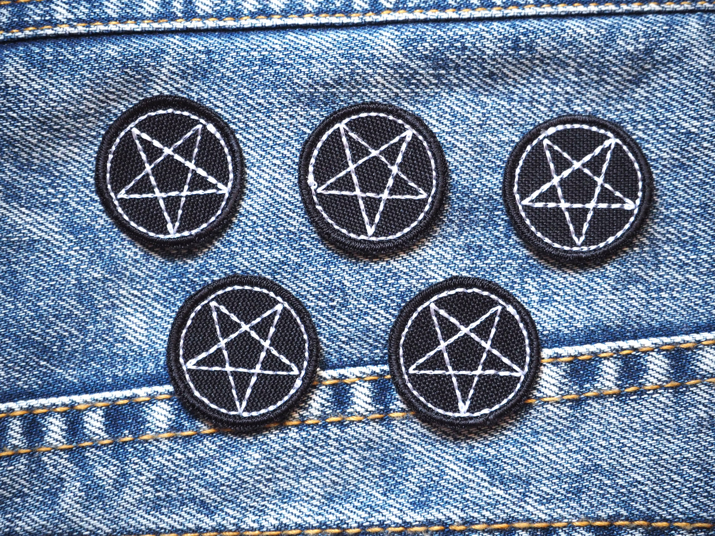 MINI PENTAGRAM small patch (near 2 cm diameter!!!!!!!!!)