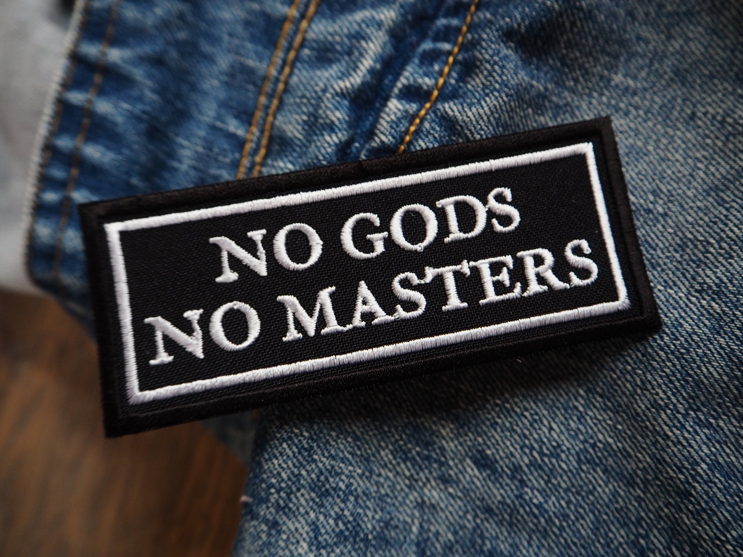 - No Gods No Masters Embroidered Patch
