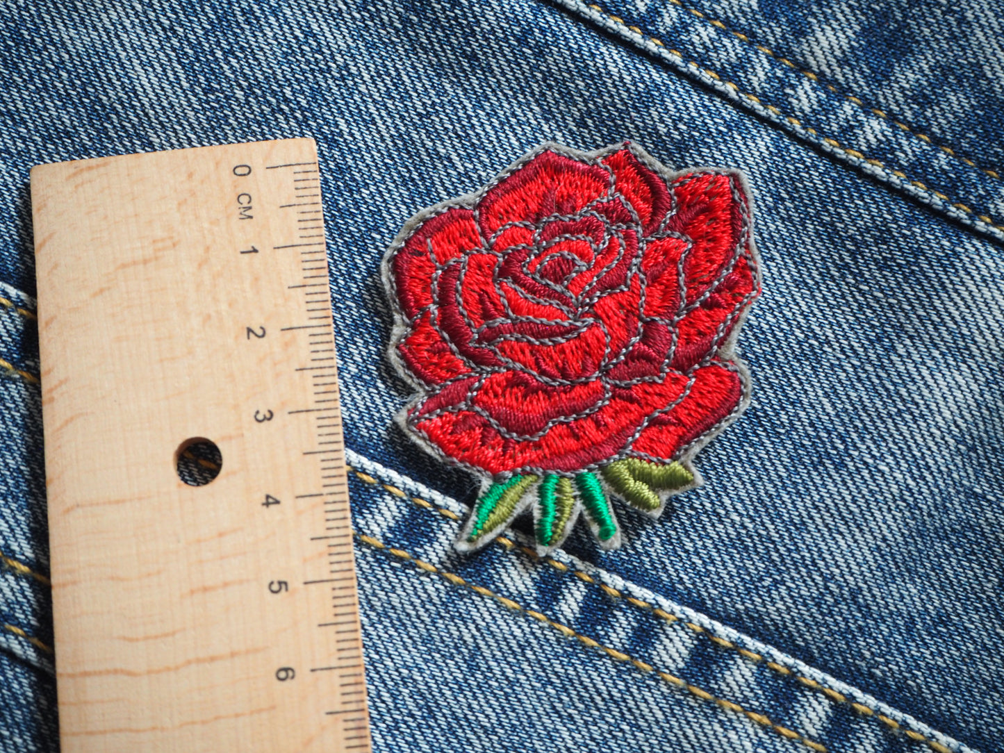 Gothic Winter Rose Patch