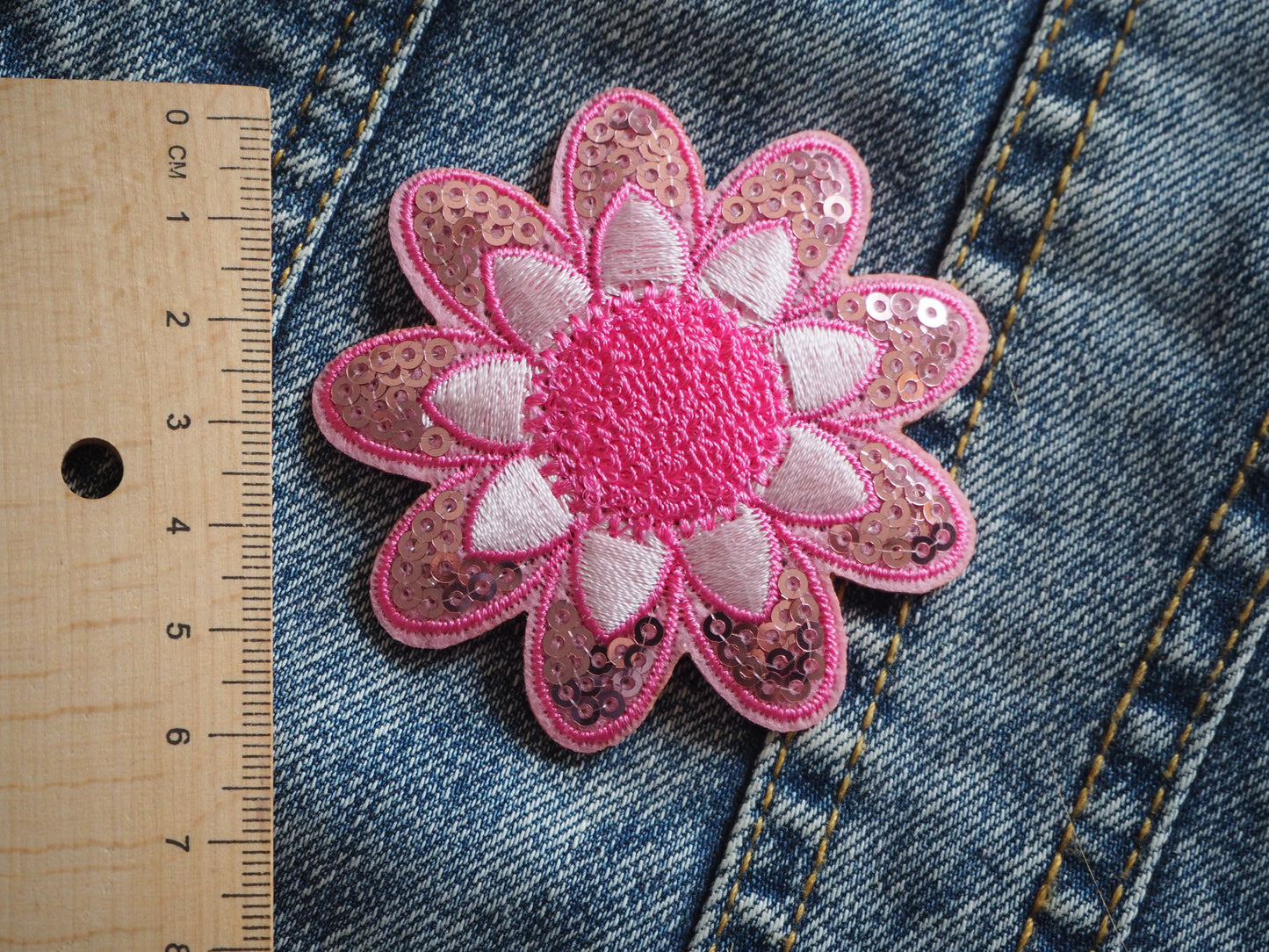 Golden Flower Ornament Patch