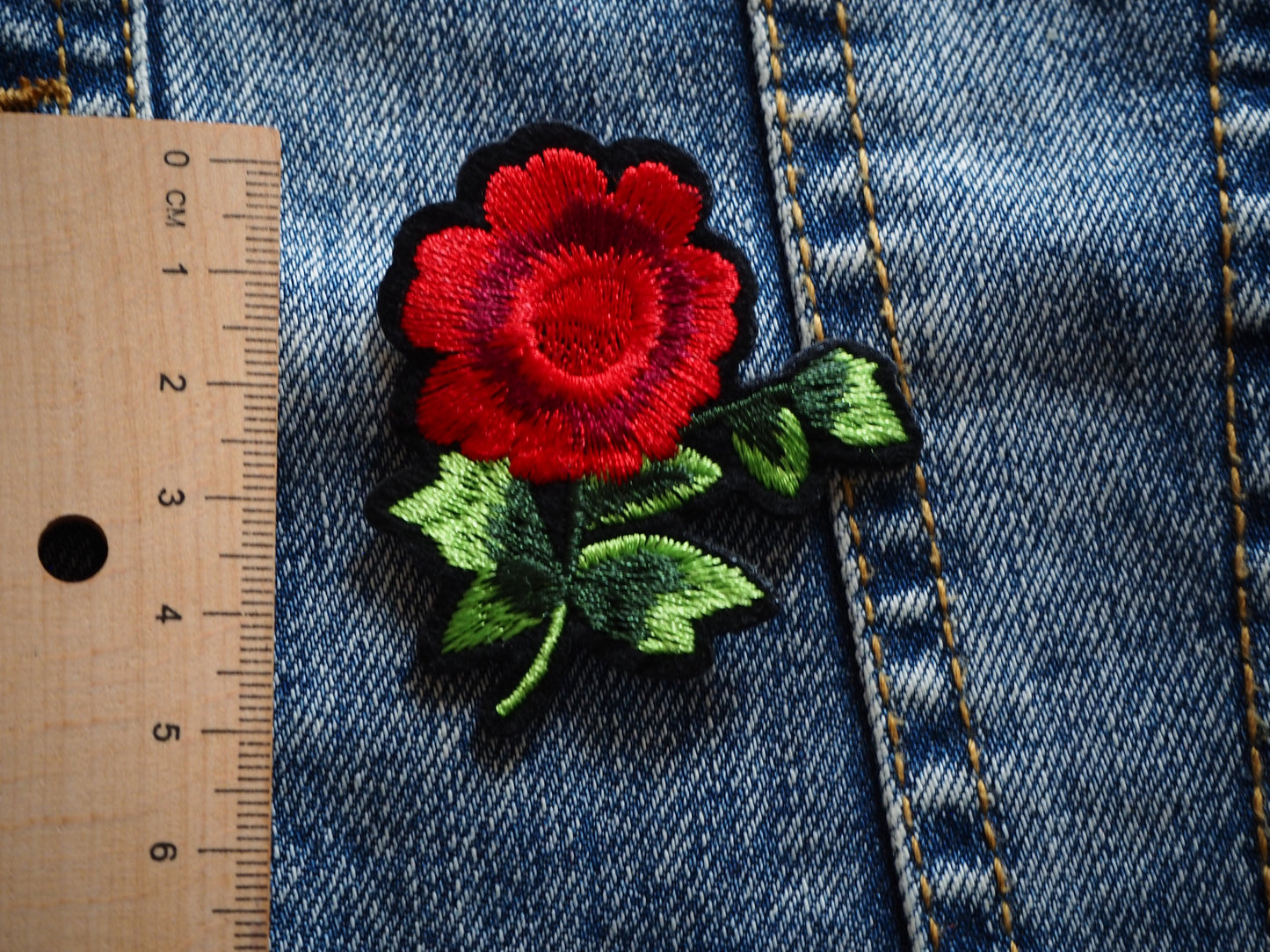 Gothic Red Flower Patch