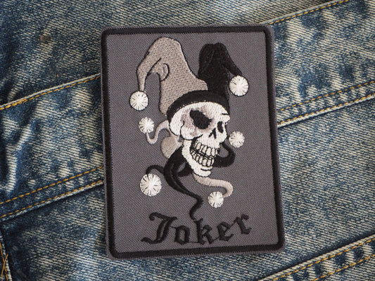 Joker Skull Patch Embroidered