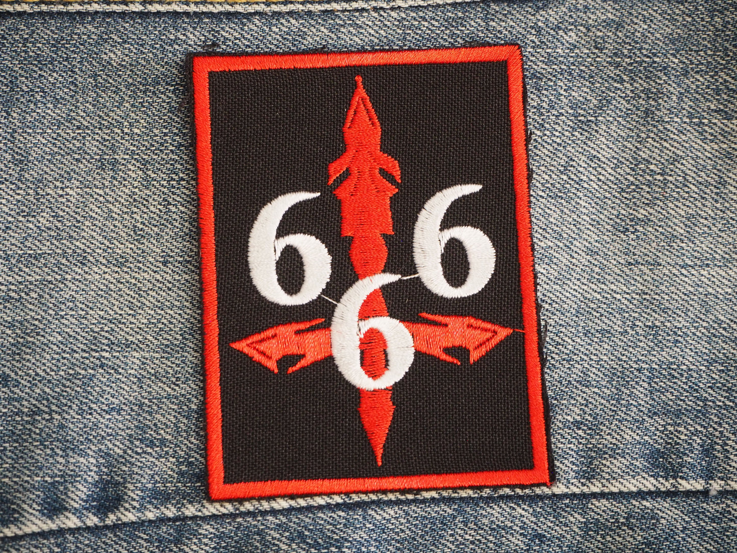 Inverted Cross 666 Patch