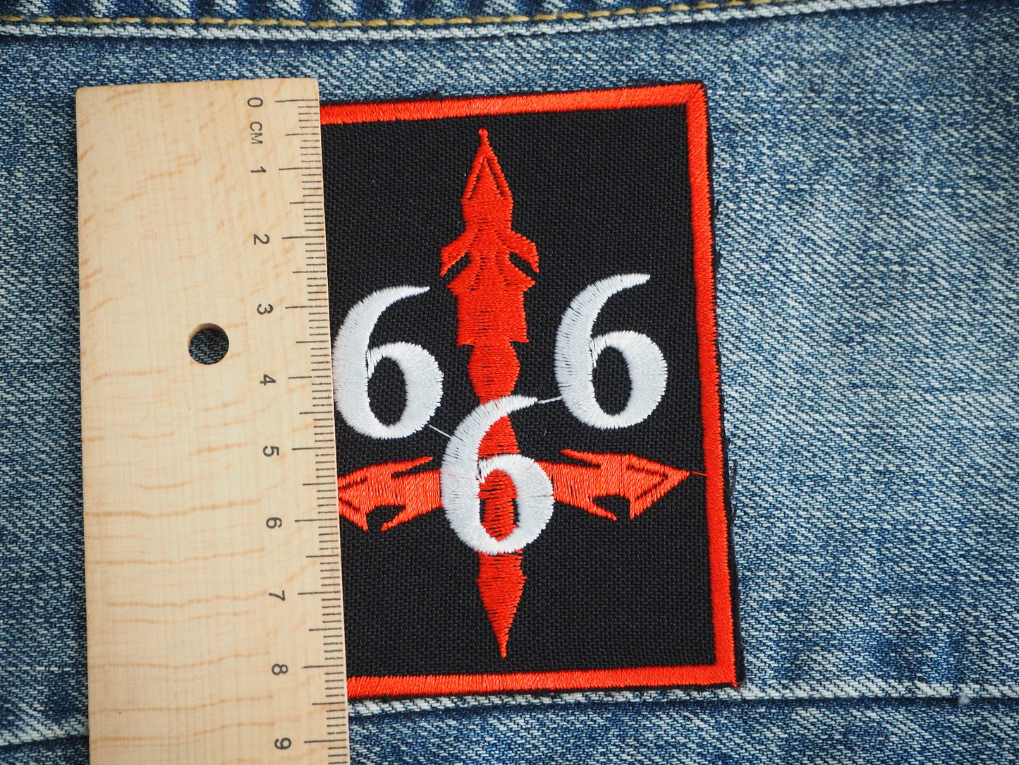 Inverted Cross 666 Patch