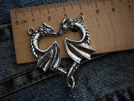 Medieval Dragon Metal Pendant