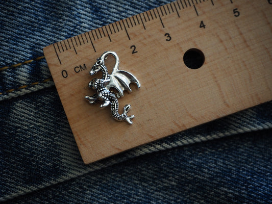 Medieval Dragon Metal Pendant