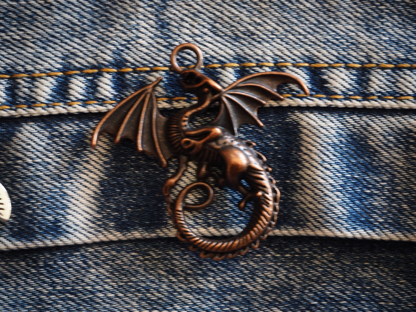 Medieval Dragon Metal Pendant