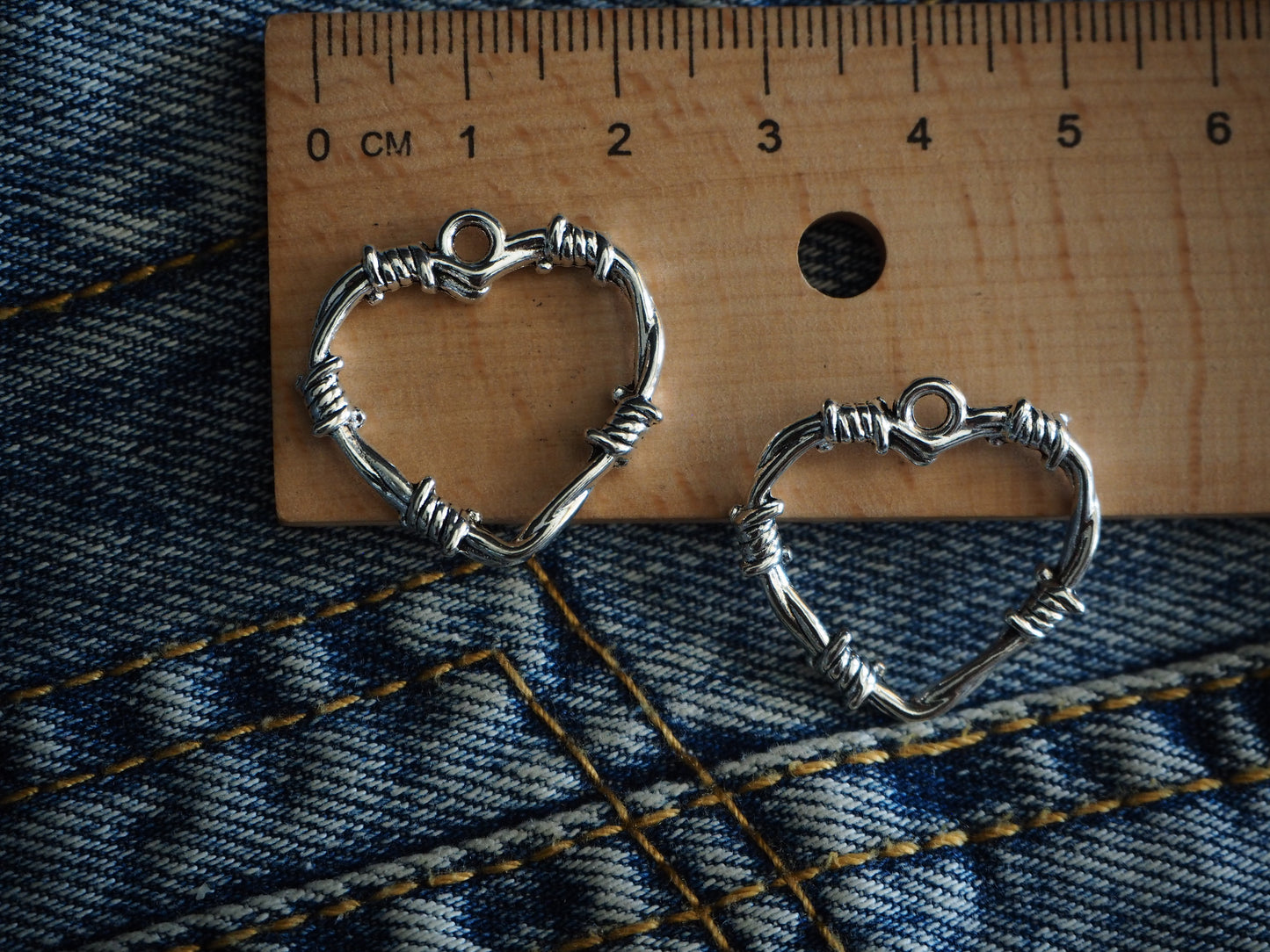 DSBM inspired Barbedwire Heart Metal Pendant