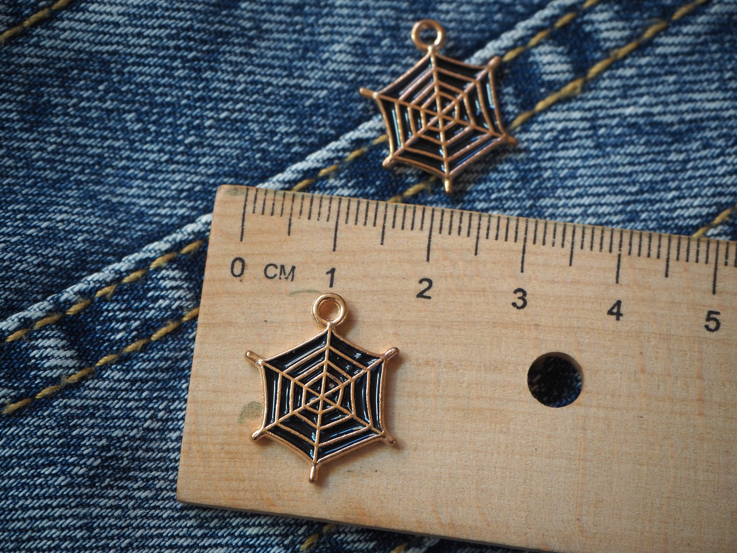 Spider Web Metal Pendant