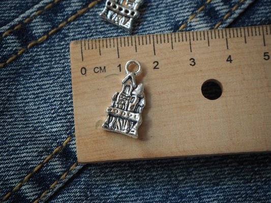 Medieval Castle Metal Pendant
