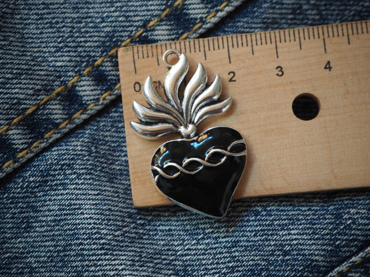 Occult Heart Metal Pendant