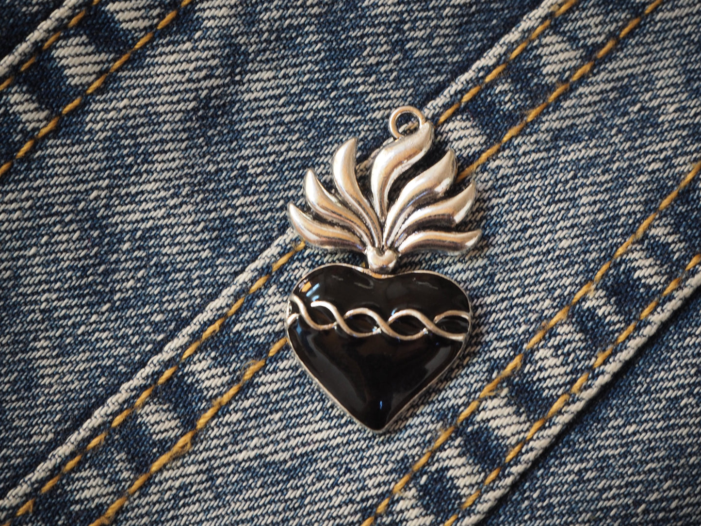 Occult Heart Metal Pendant