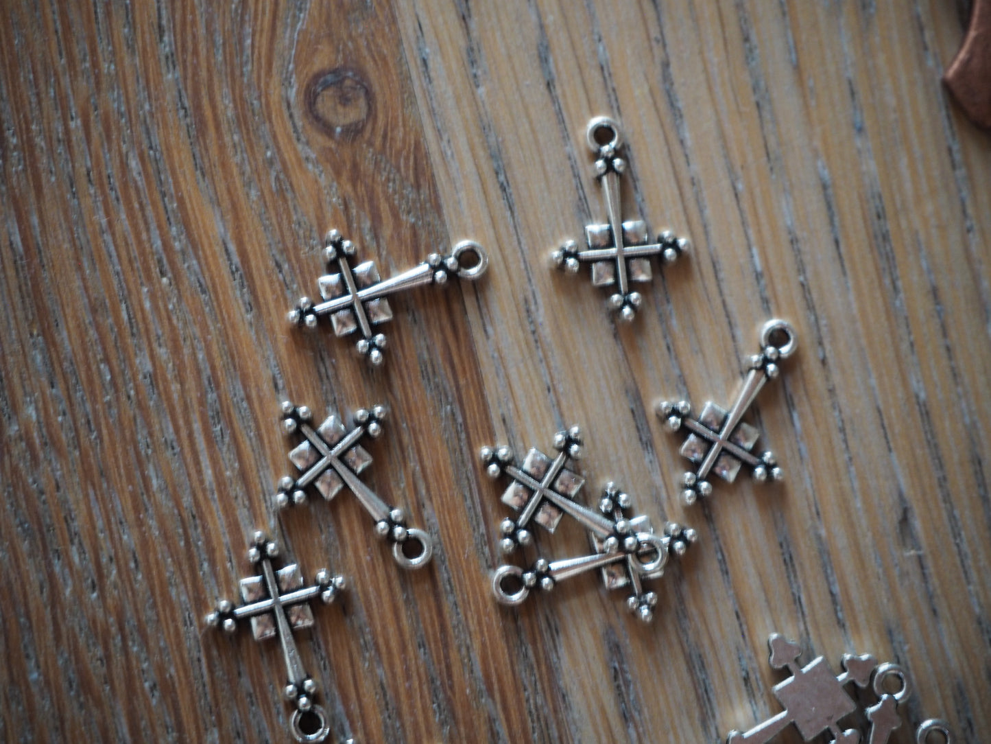 Inverted Cross Mini Metal Pendant