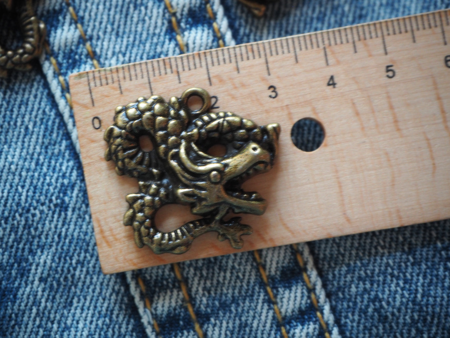 Medieval Dragon Metal Pendant