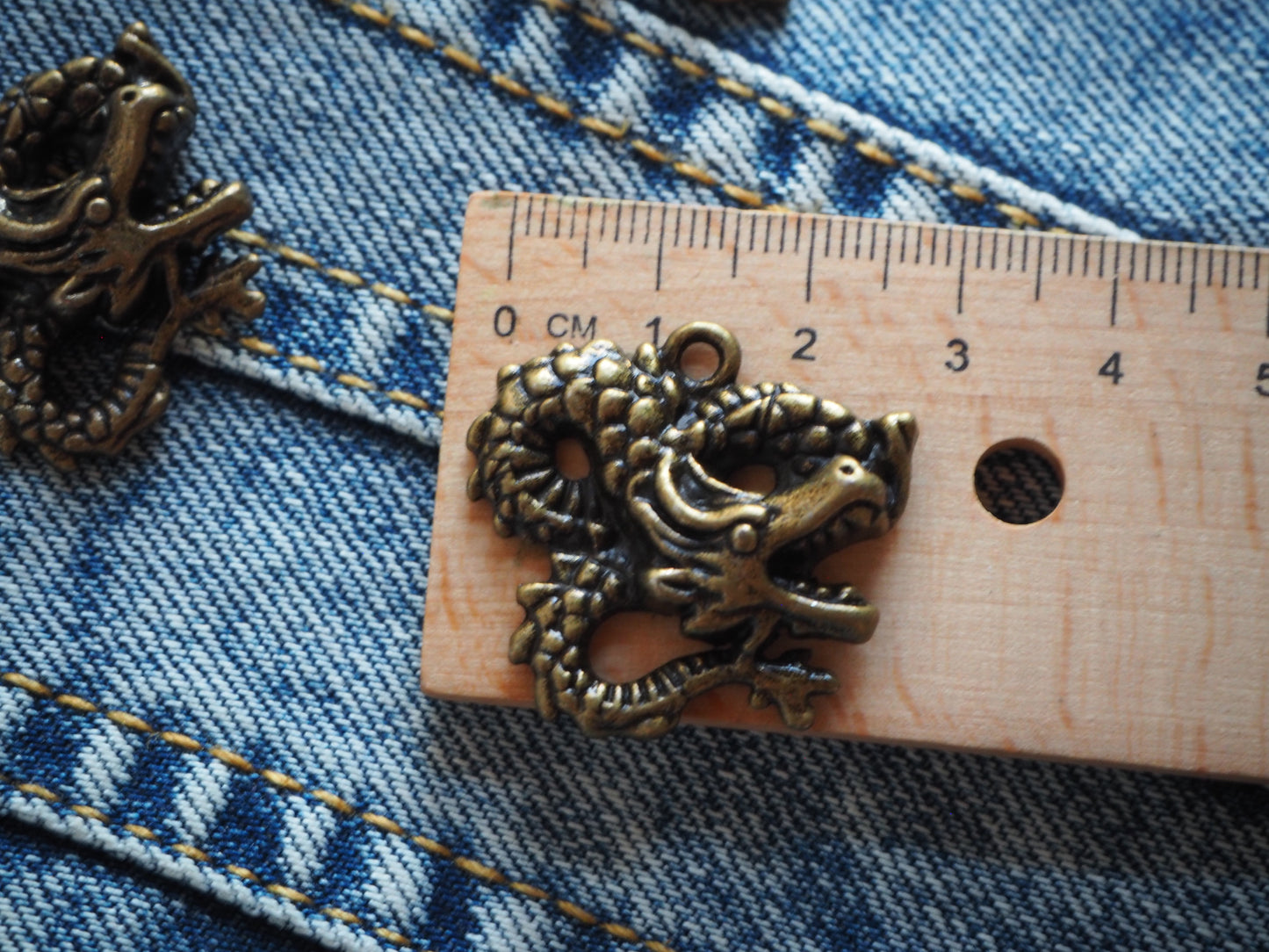 Medieval Dragon Metal Pendant