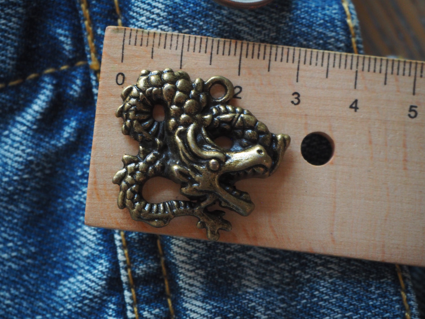 Medieval Dragon Metal Pendant