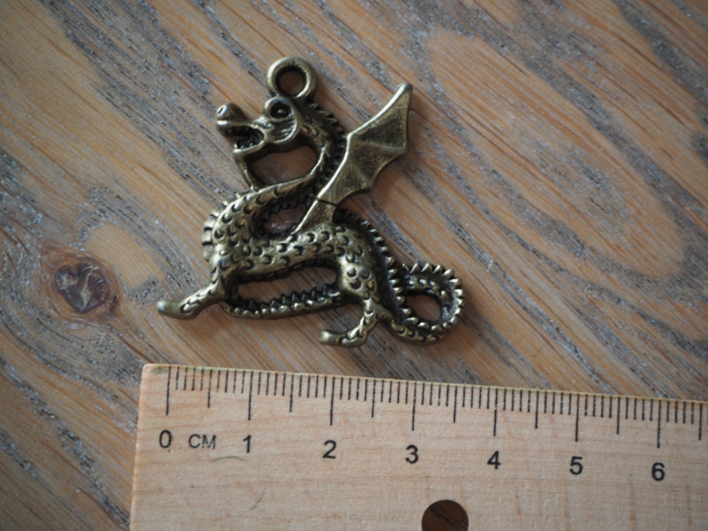 Medieval Dragon Metal Pendant