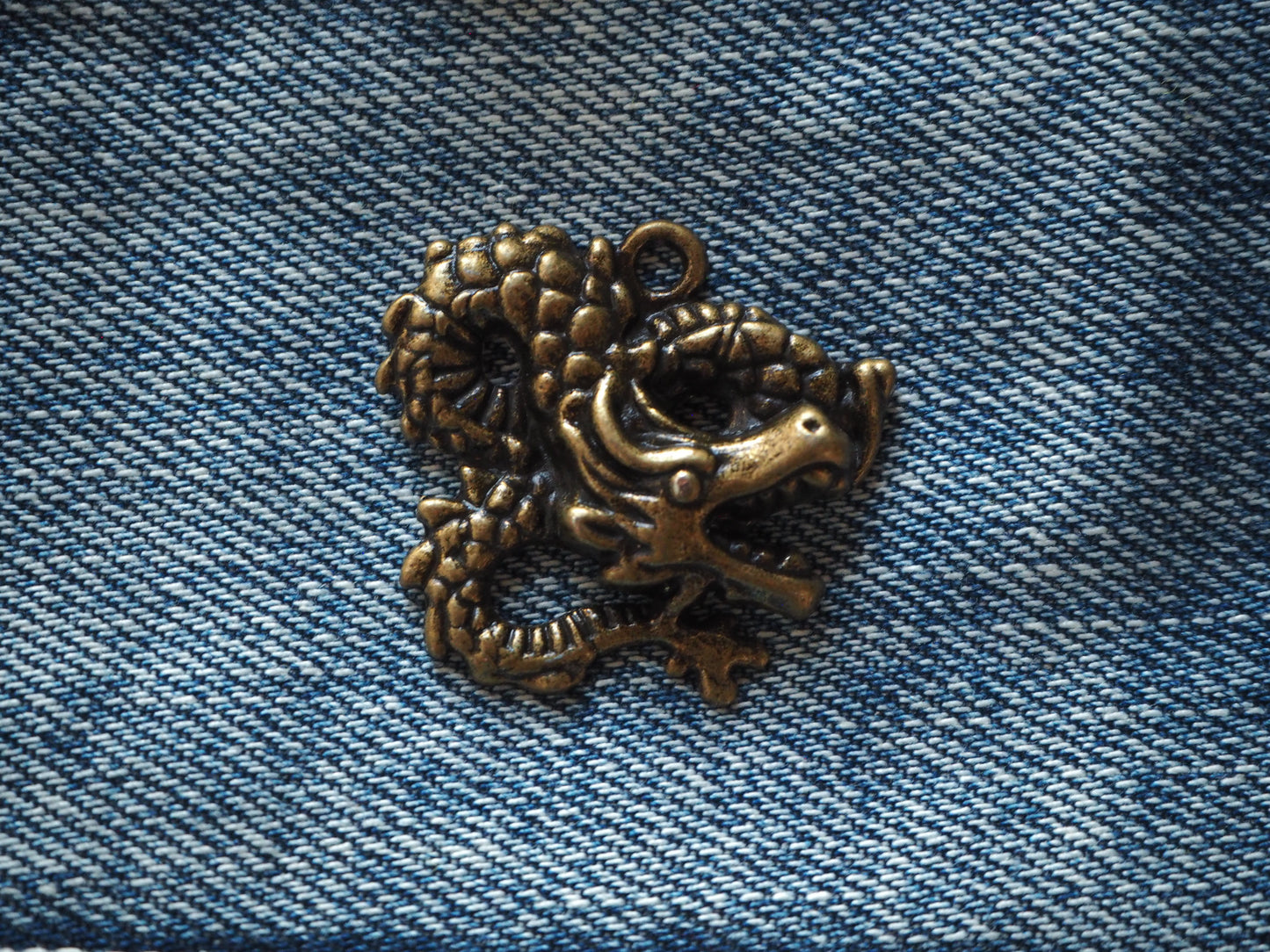 Medieval Dragon Metal Pendant