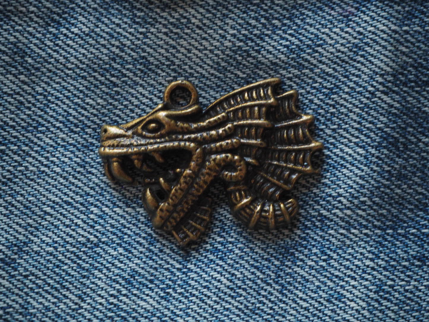 Medieval Dragon Metal Pendant