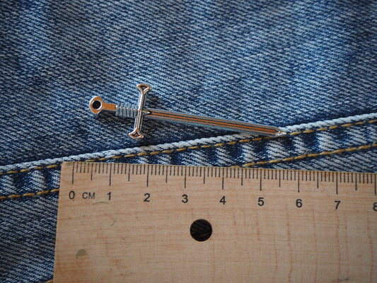 Medieval Sword Metal Pendant