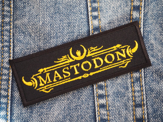 Mastodon Patch Embroidered