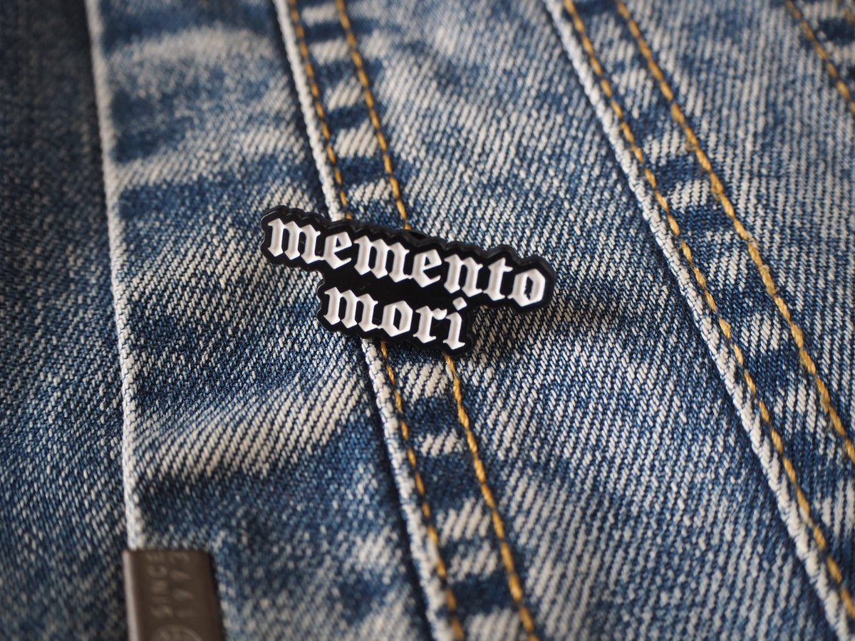 Memento Mori Enamel Metal Pin