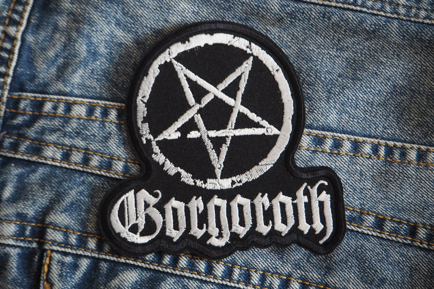 Black Metal Pentagram Embroidered patch