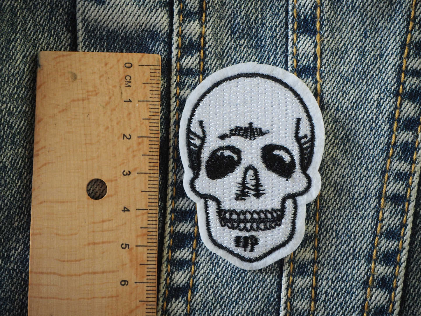 SKULL Embroidered Horror patch