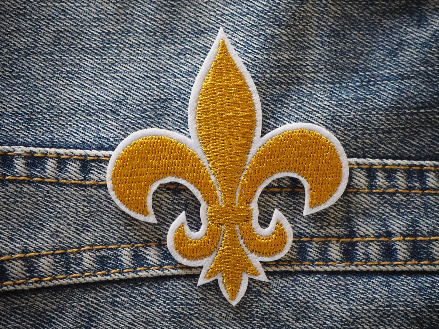 The fleur-de-lis Gold Patch