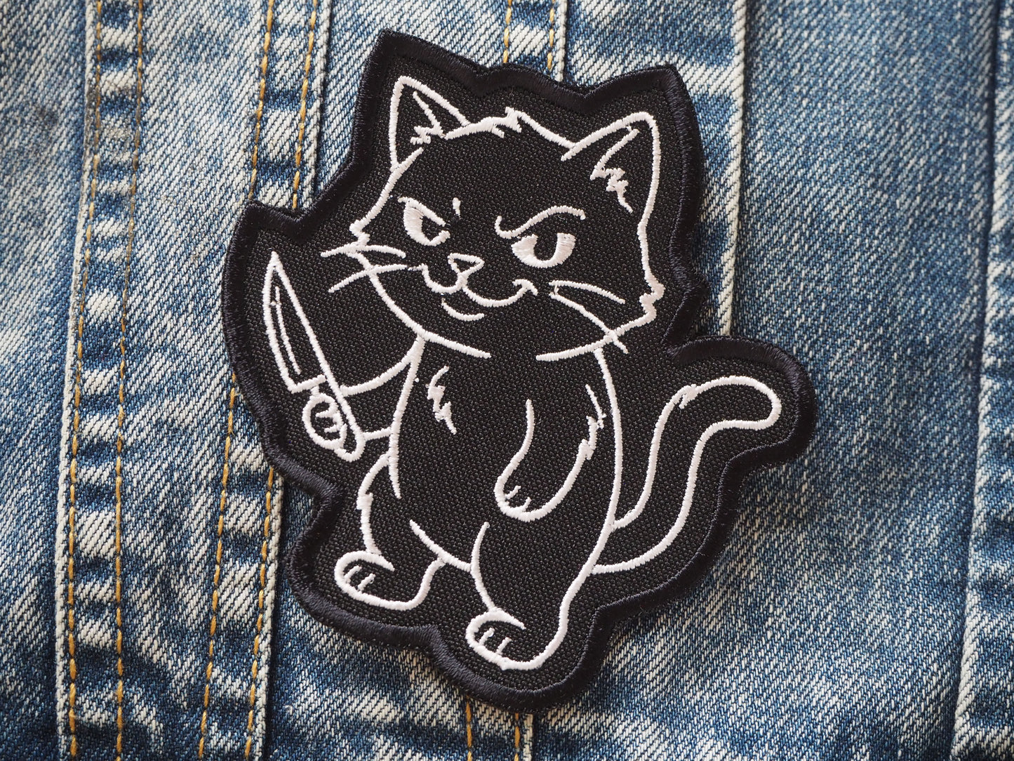 Cat-Punk Embroidered patch