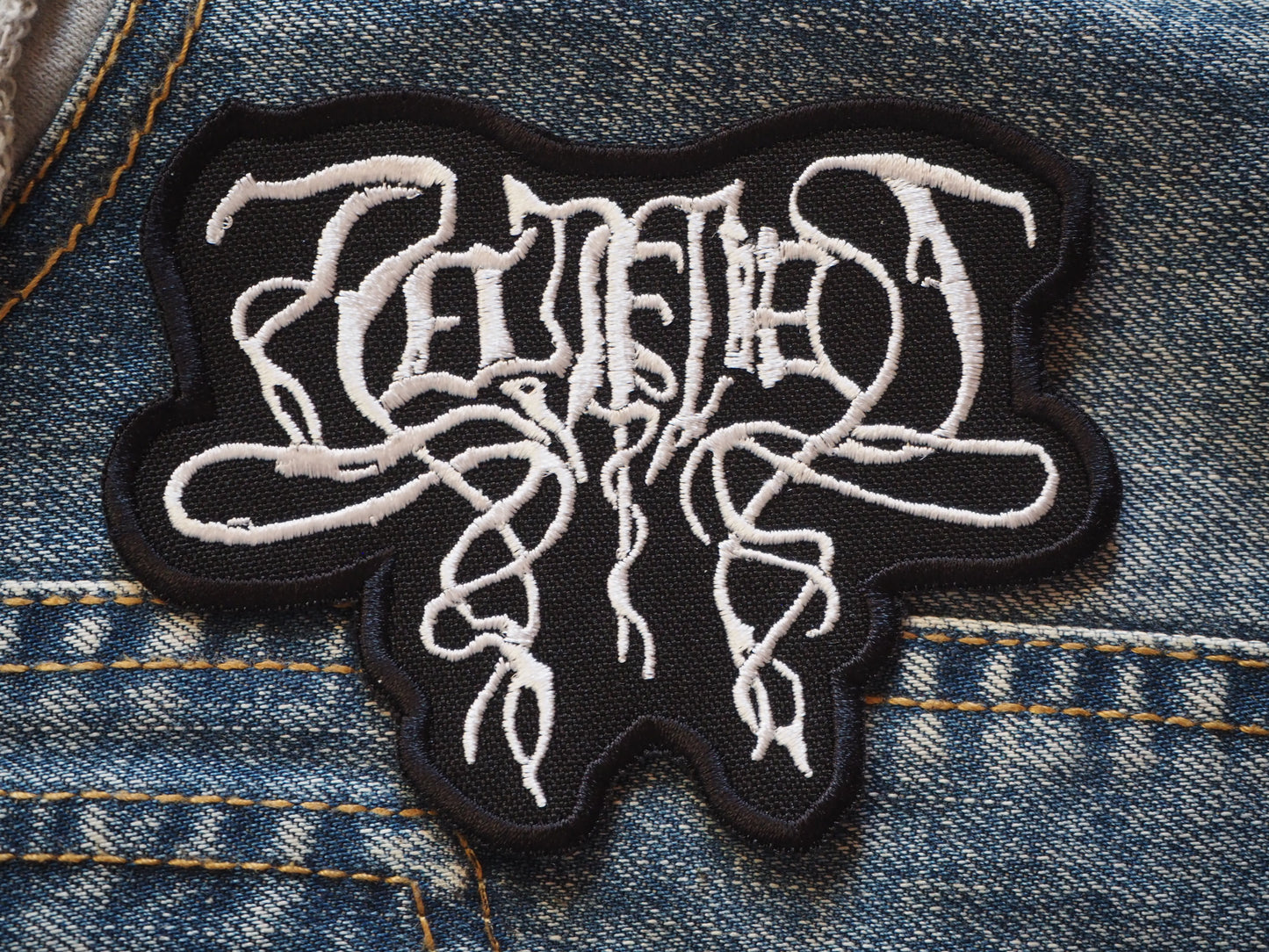Helvetespine Black Metal Embroidered patch