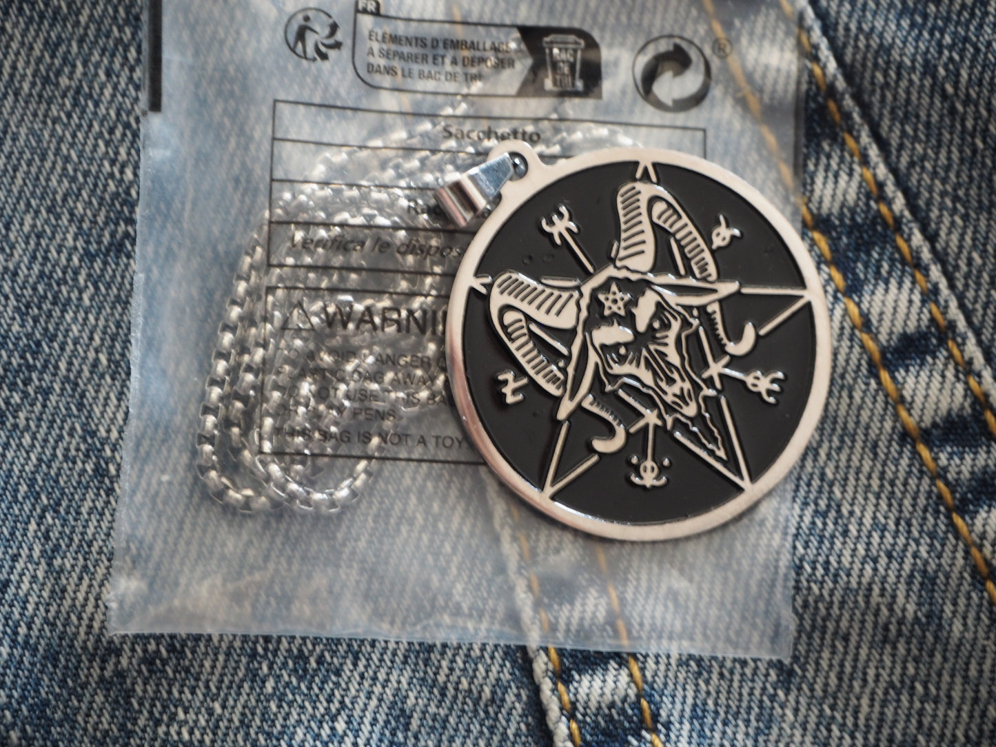 BAPHOMET PENTAGRAM Metal Pendant