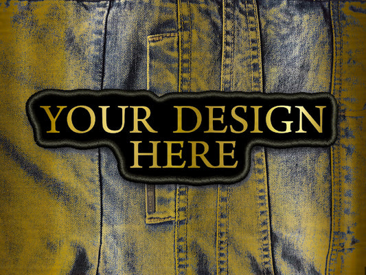 High Quality Embroidered Your Logo Design Custom Patch (SPECIAL GOLDEN AND UNIQUE COLORS !!!!!)