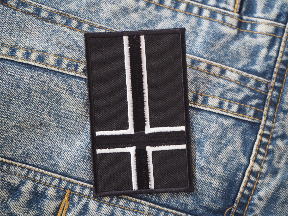 Norwegian Black Metal Flag Embroidered Patch