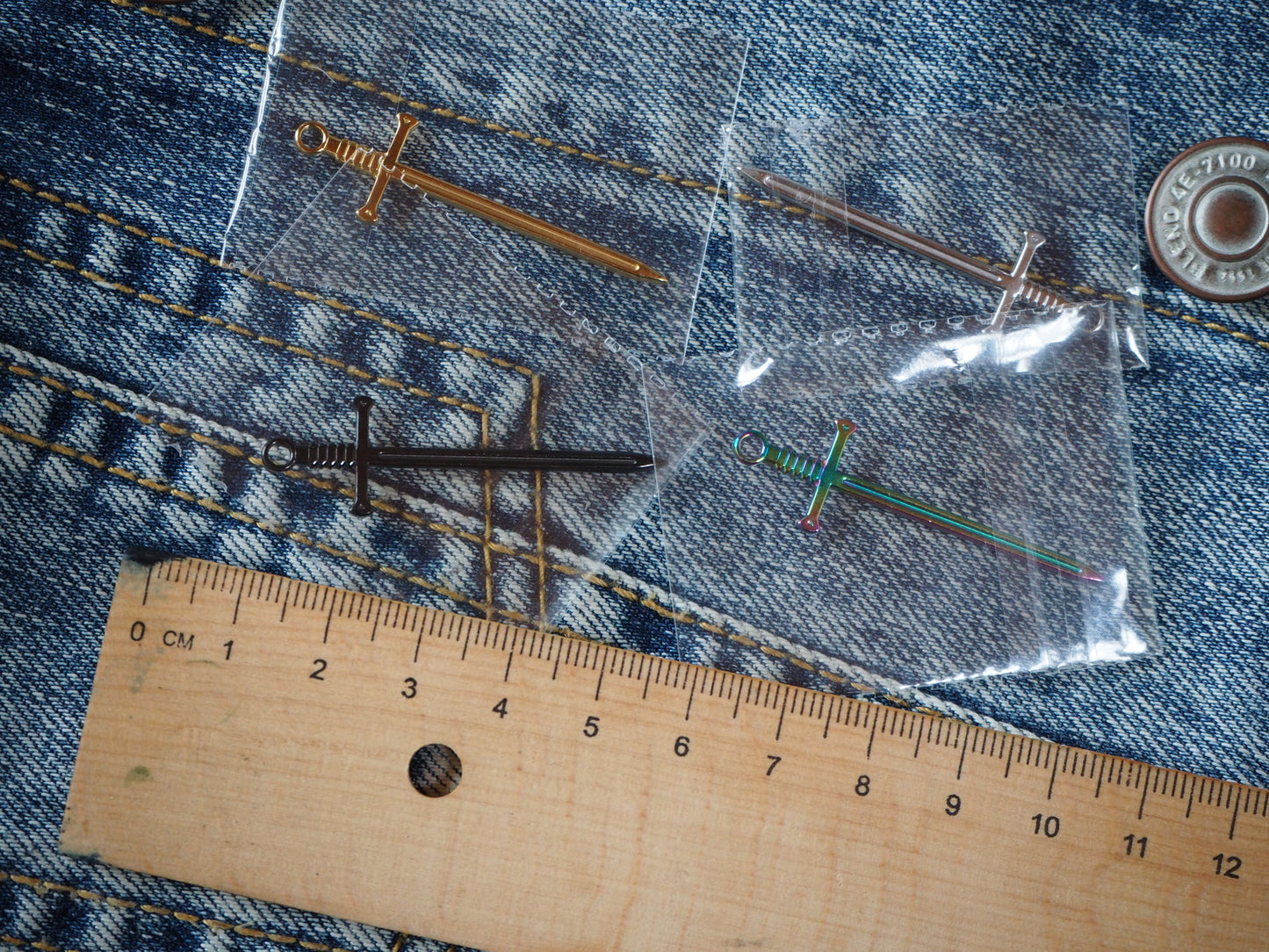 Sword Medieval Dungeon Synth Metal Pendant