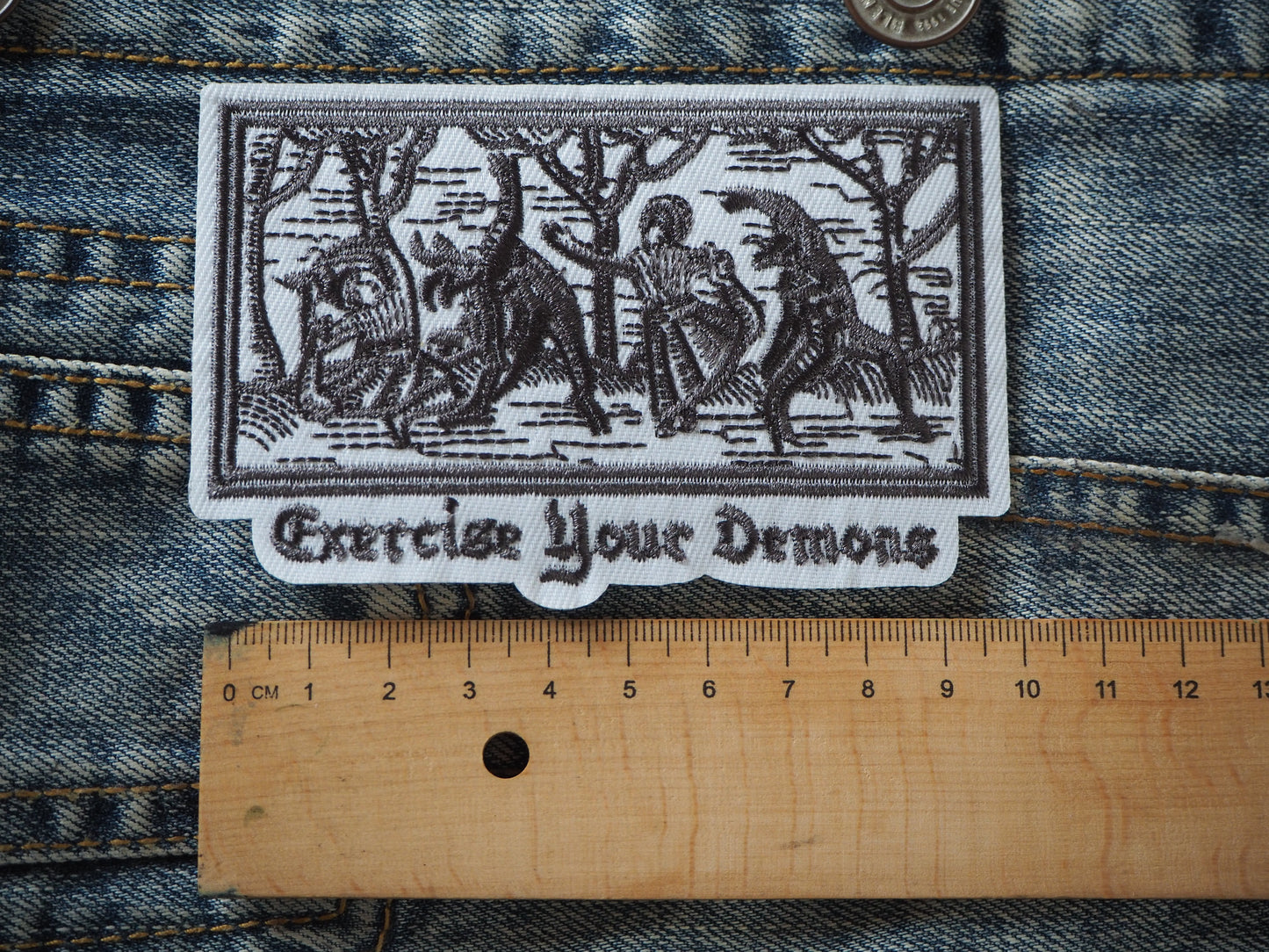 Exercise Your Demons Woven patch