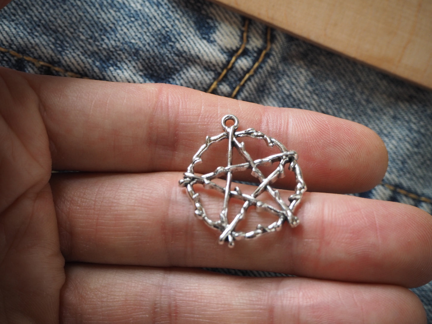 Pentagram Witch Metal Pendant