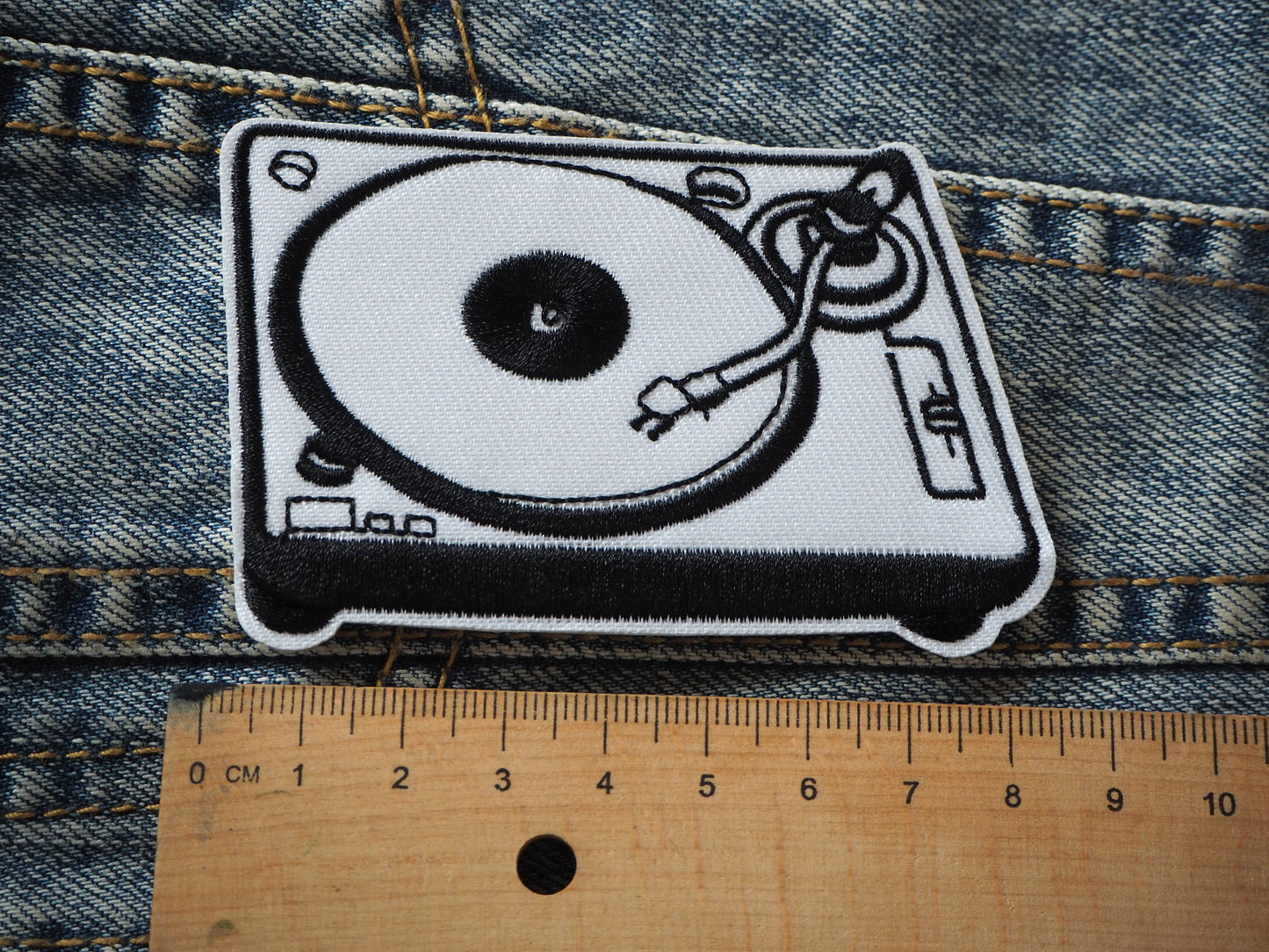 MUSIC ON VINYL inspired patch