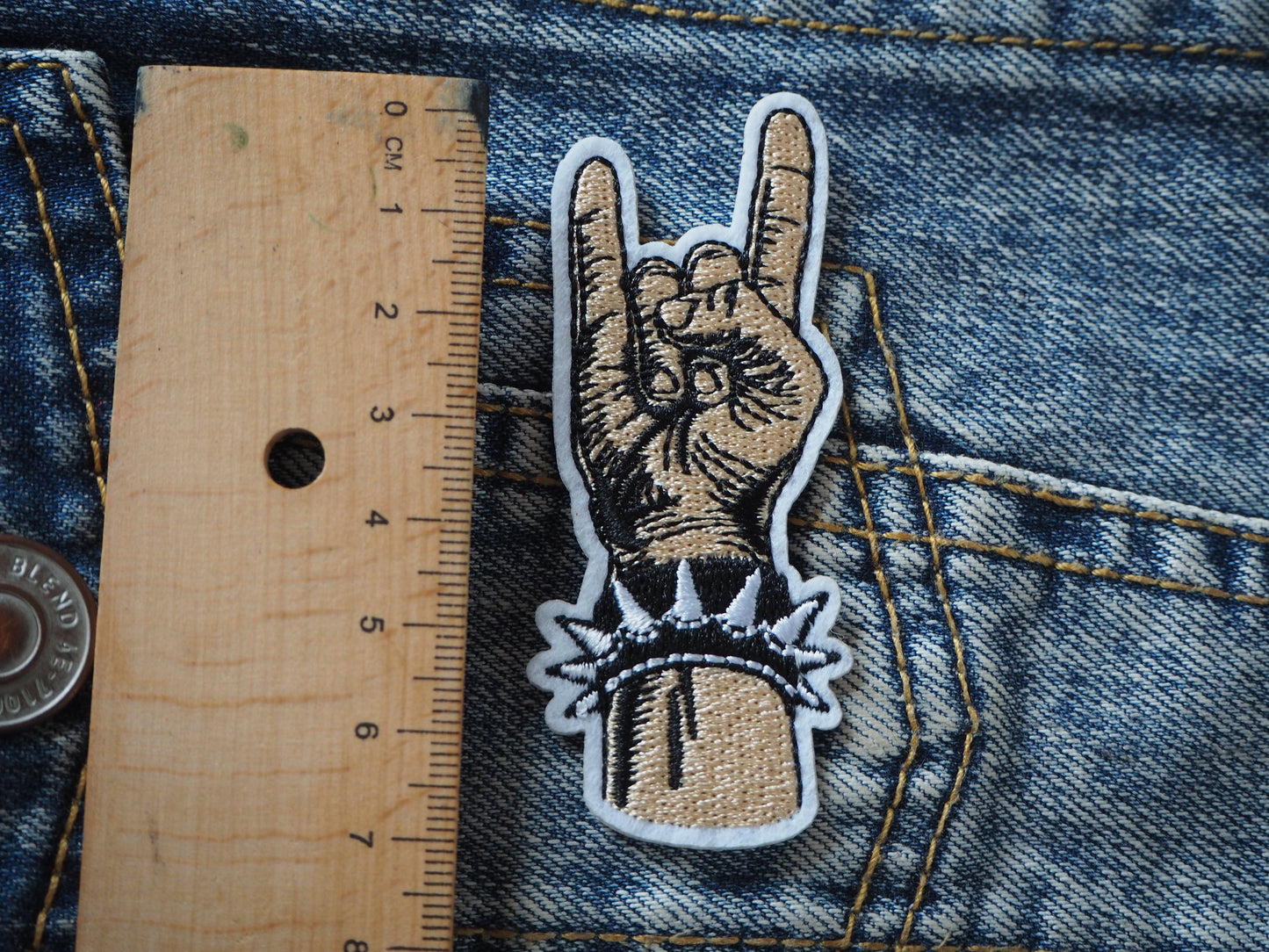 HEAVY METAL Symbol Embroidered patch