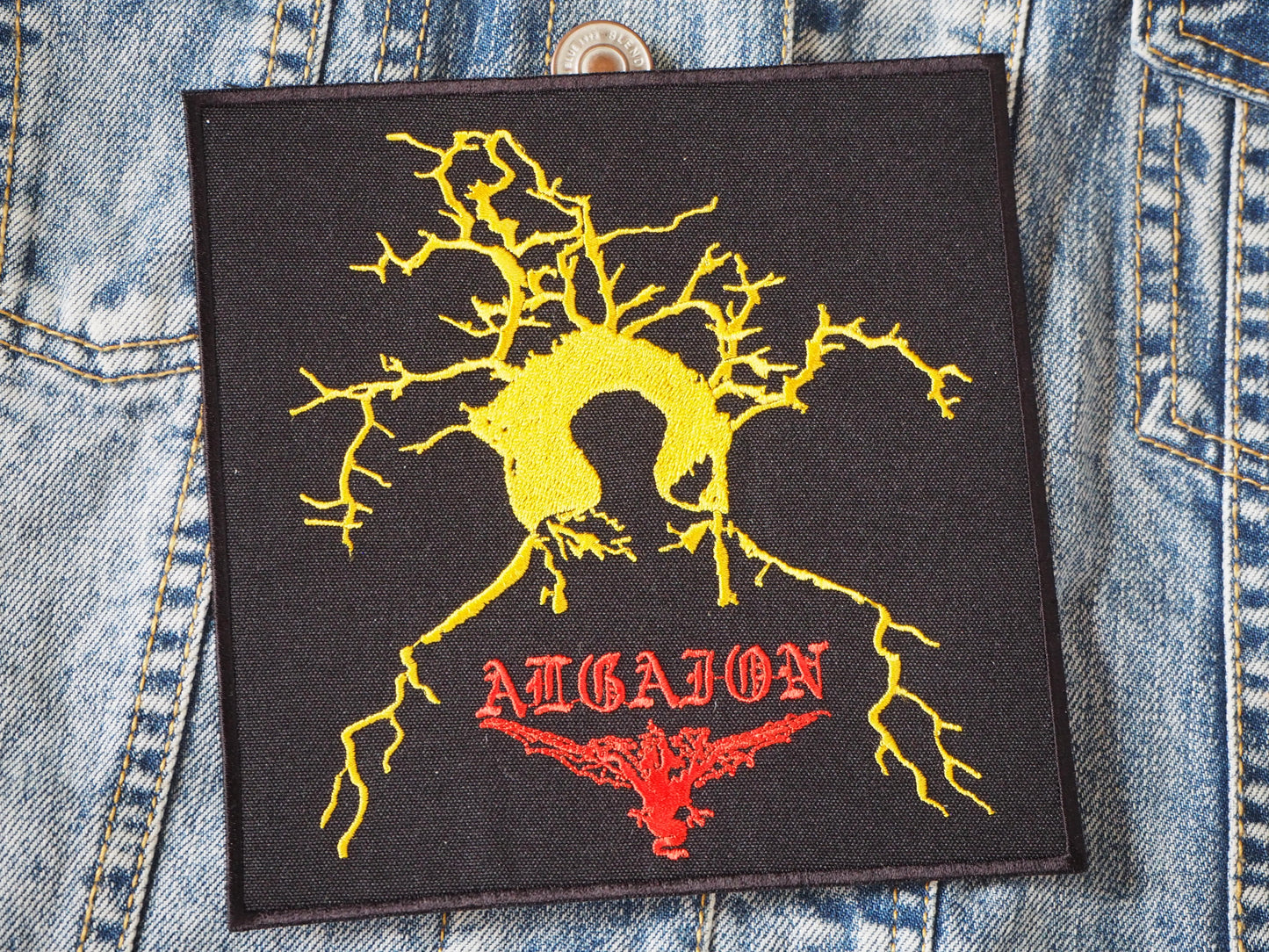 Occult Embroidered Black Metal Patch