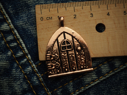 Medieval Castle Metal Pendant