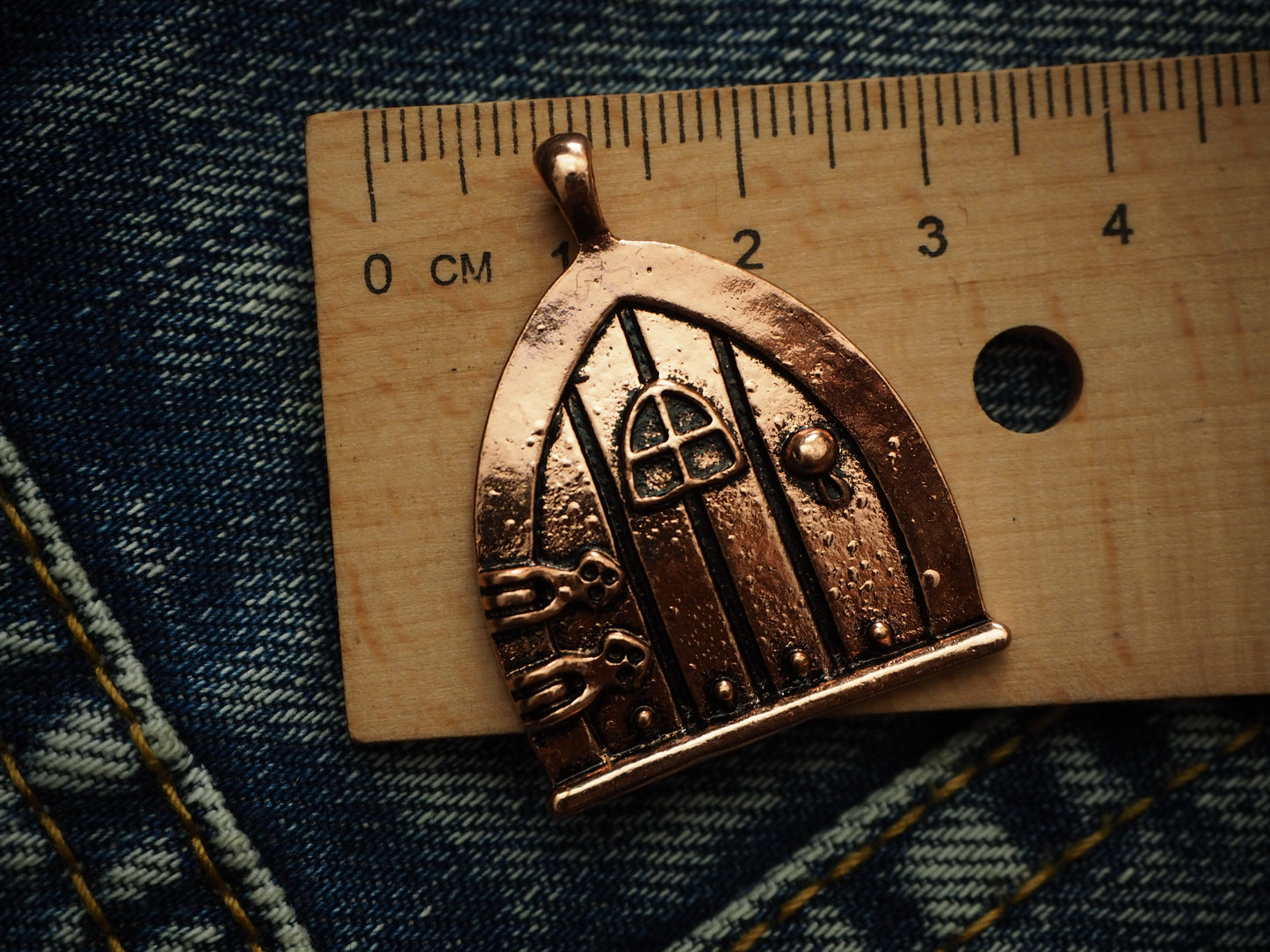 Medieval Castle Metal Pendant