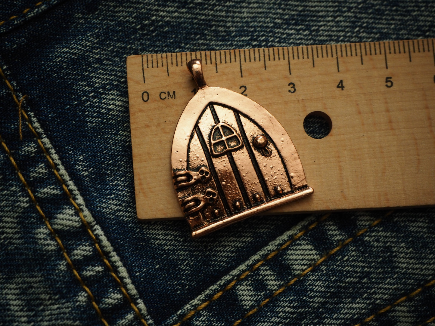 Medieval Castle Metal Pendant