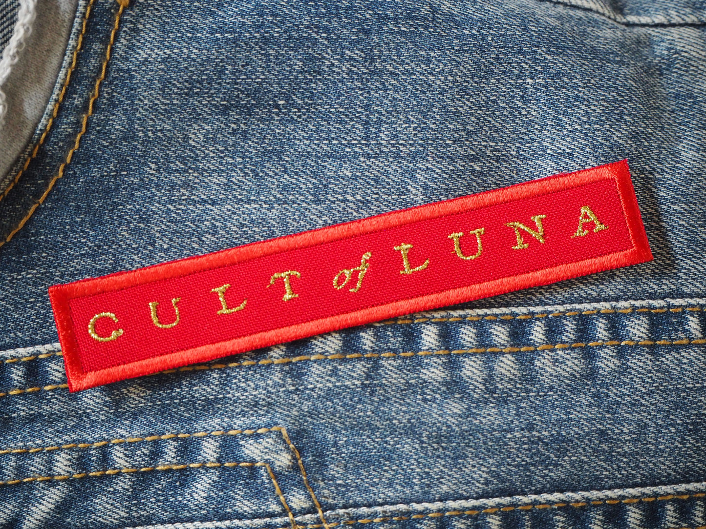 Cult Of Luna Gold/Red Embroidered Patch
