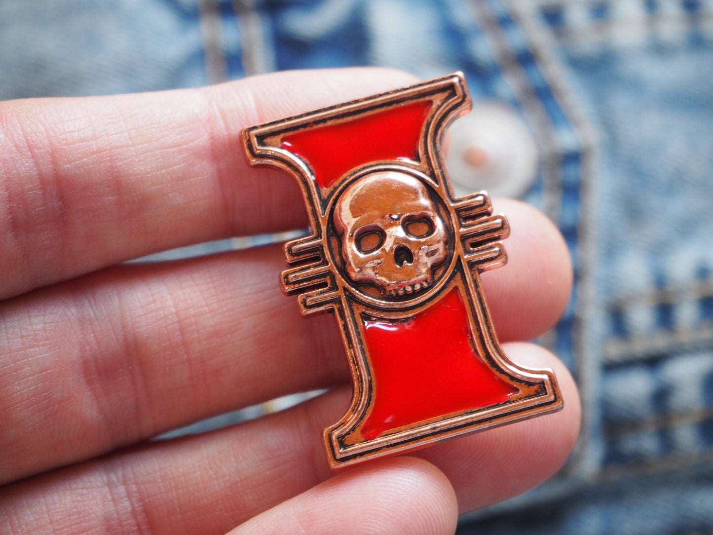 Skeleton Adeptus Enamel Metal Pin