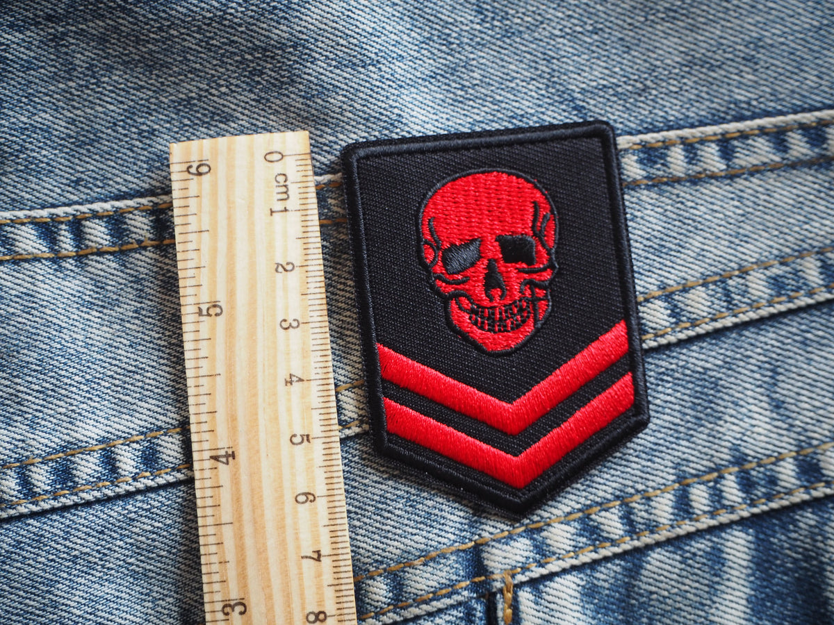 Horror Skull Embroidered Patch